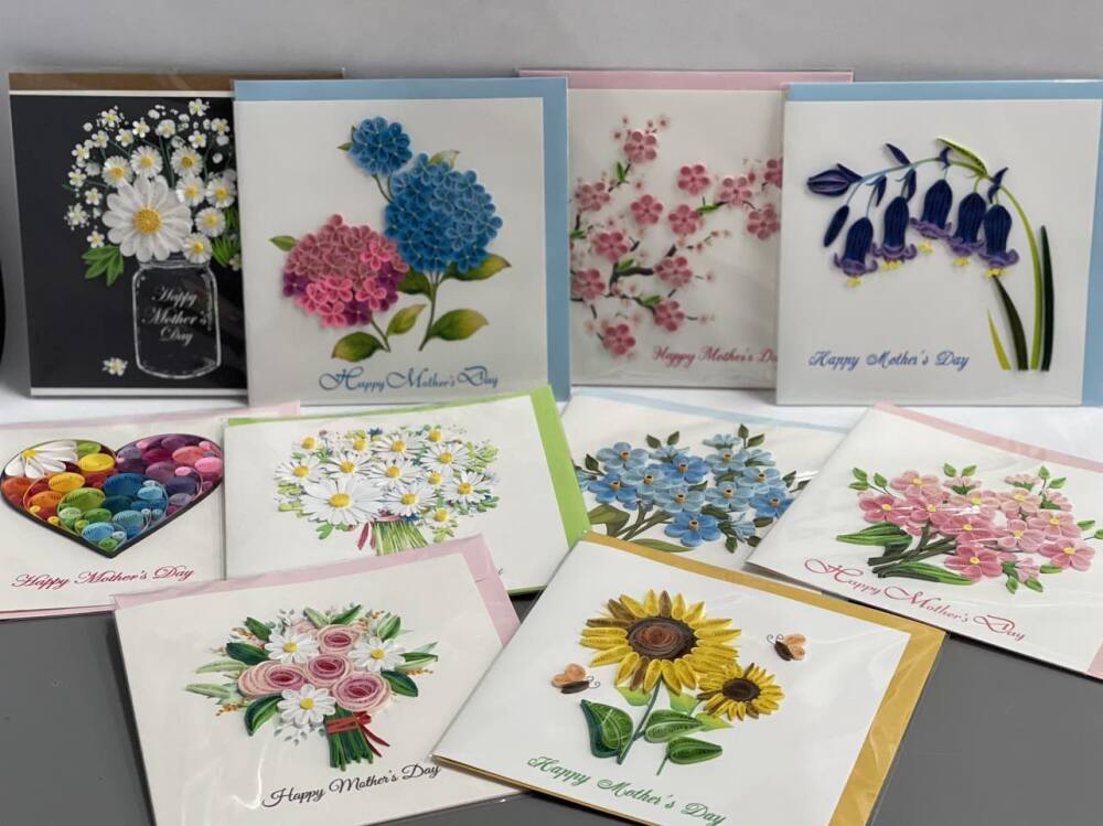 Mother`s Day Quill Card