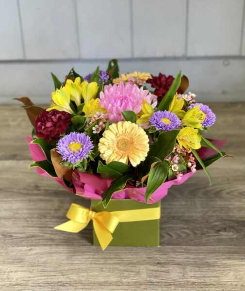 Seasonal Posy Box Arrangement