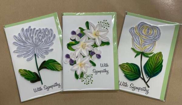 Assorted Sympathy Quill Cards (S)